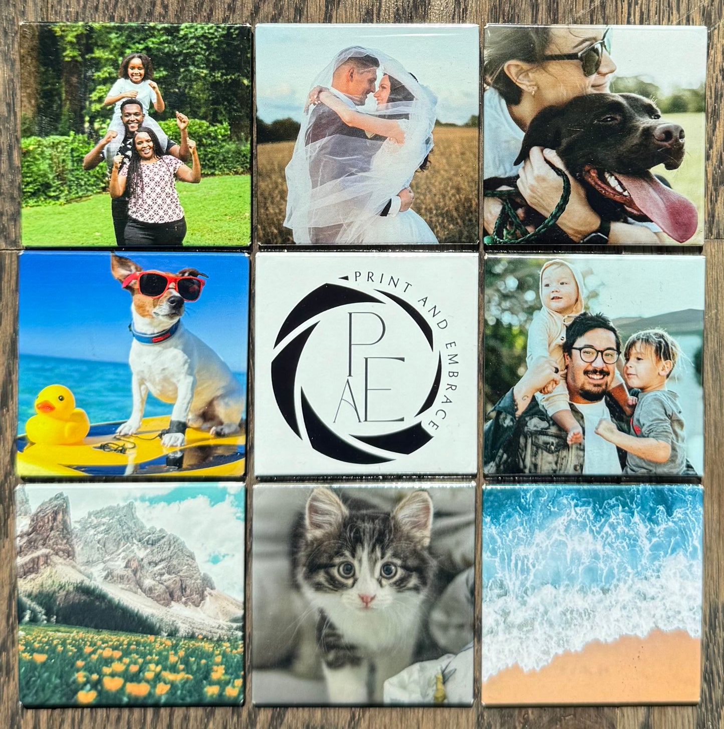 9 Photo Magnets