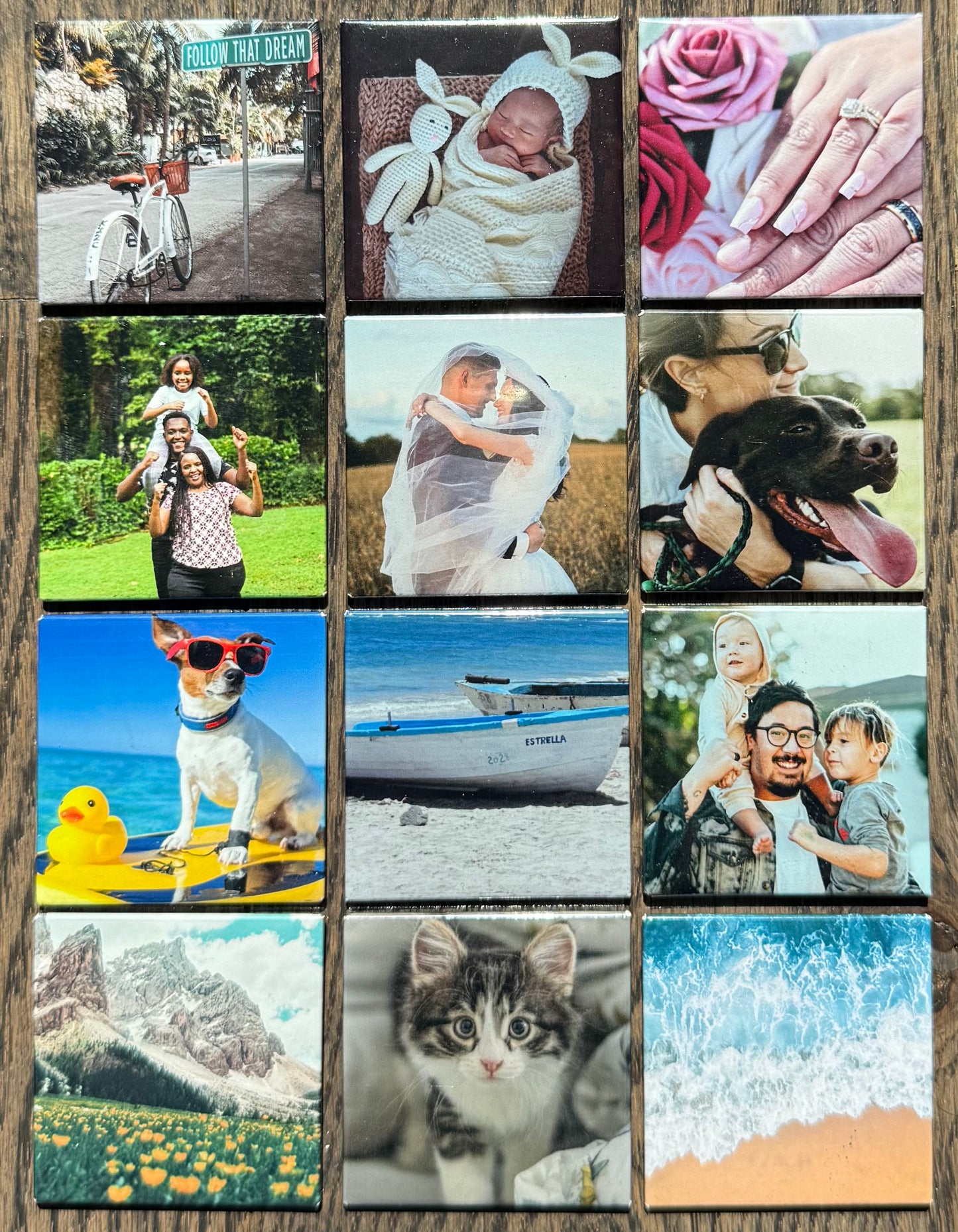 12 Photo Magnets